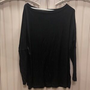 Chic Black Long Sleeve Blouse